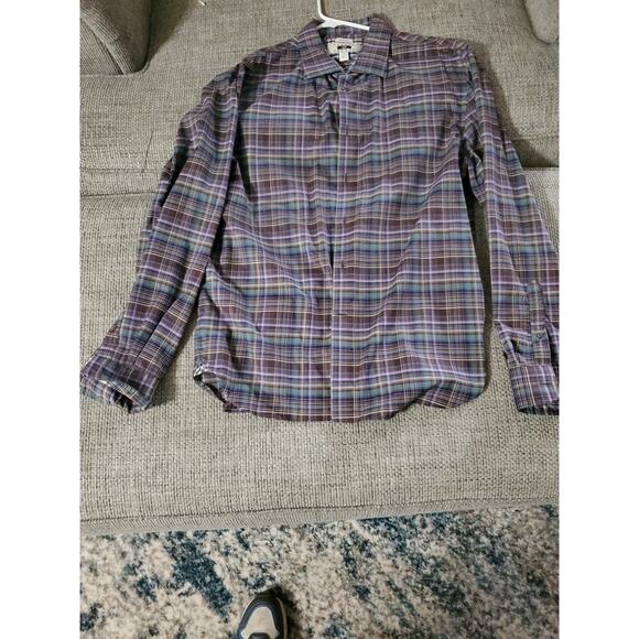 Joseph Abboud Men’s XL Plaid Button-Up Shirt Multicolor Men’s Wearhouse - Picture 1 of 5